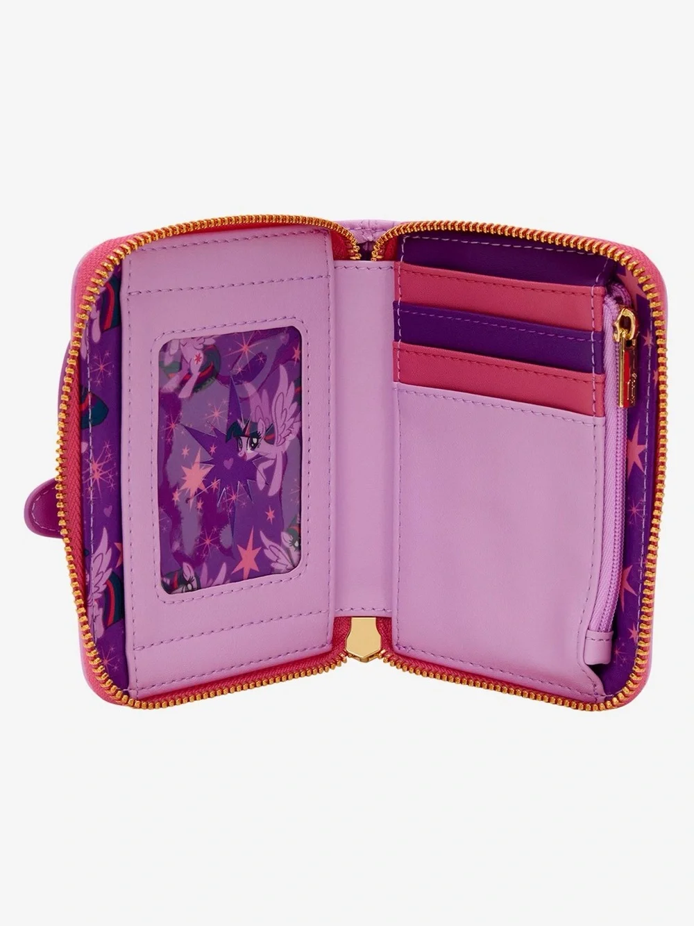 Loungefly My Little Pony Twilight Sparkle Cosplay Glitter Zip Around Wallet
